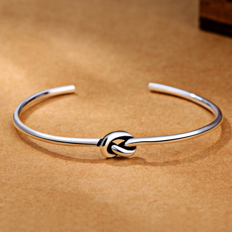 Men's Braided Silver-Plated Bracelet