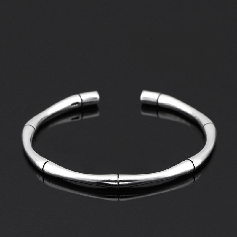 Men's Braided Silver-Plated Bracelet