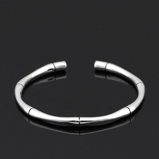 Men's Braided Silver-Plated Bracelet