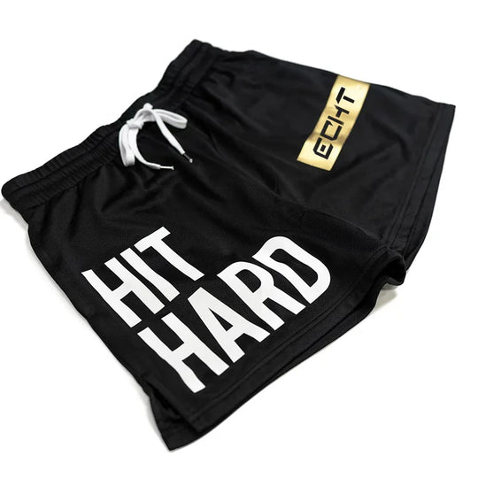 Black Mesh Gym Shorts 2024