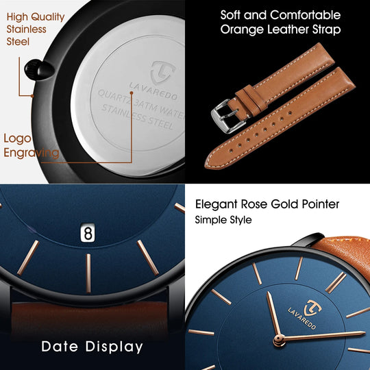 Men's Minimalist Analog Watch