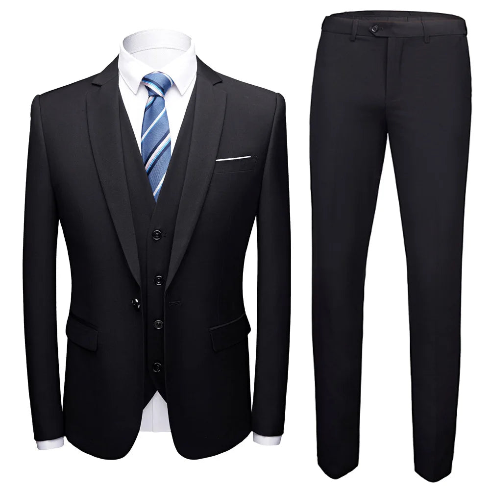 Luxury Men's Business Suit Set