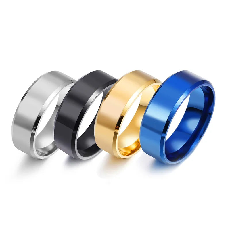 Classic Stainless Steel Wedding Band