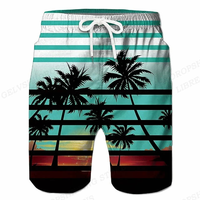 Tropical Sunset Surf Shorts