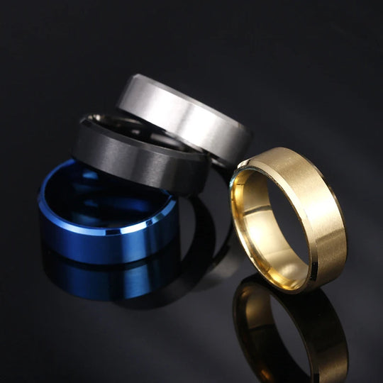 Classic Stainless Steel Wedding Band