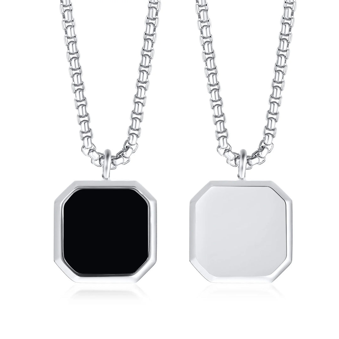 EdgeCube Men's Geometric Necklace