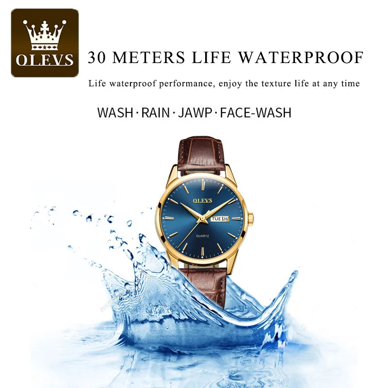 OLEVS Mens Luxury Quartz Watch