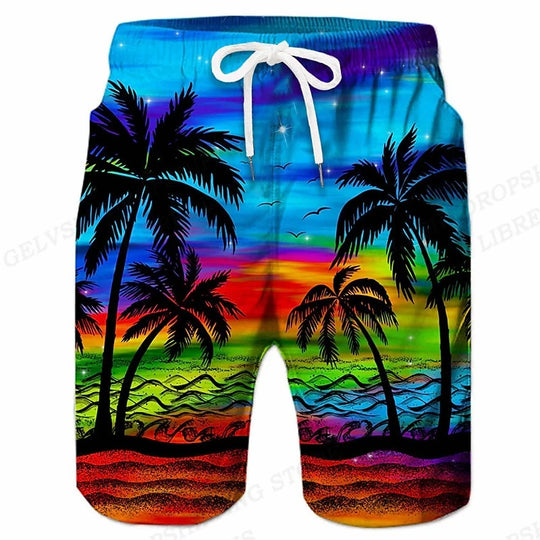 Tropical Sunset Surf Shorts