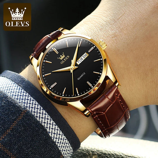 OLEVS Mens Luxury Quartz Watch