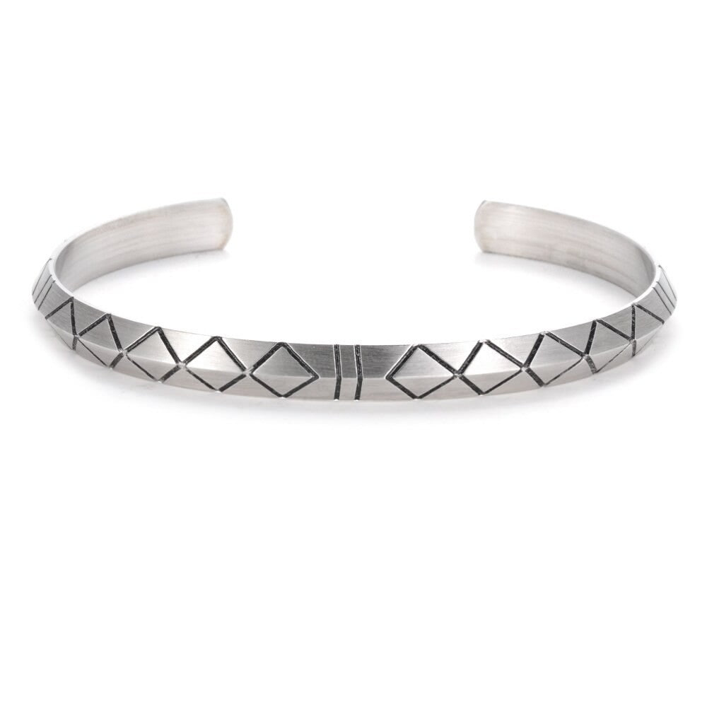 Men's Braided Silver-Plated Bracelet