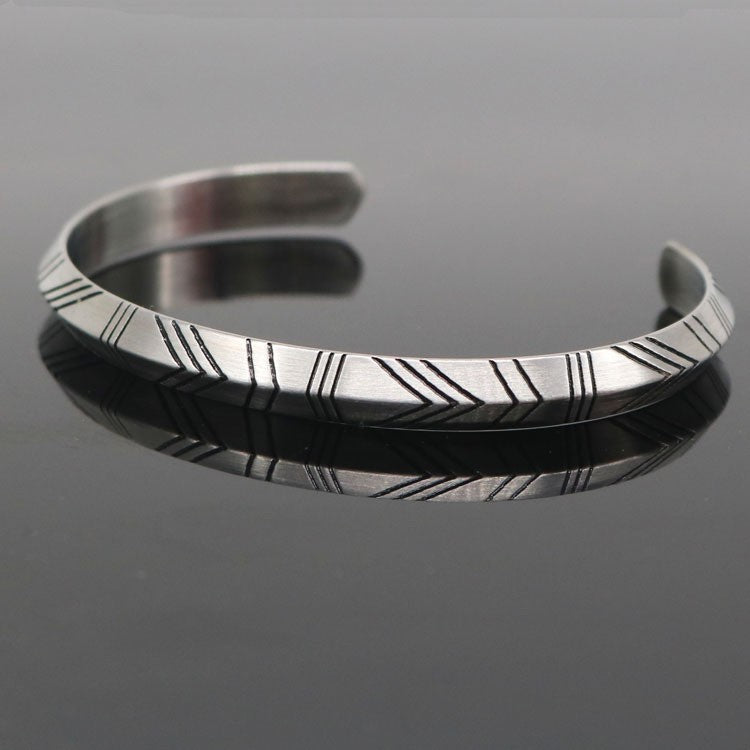 Men's Braided Silver-Plated Bracelet